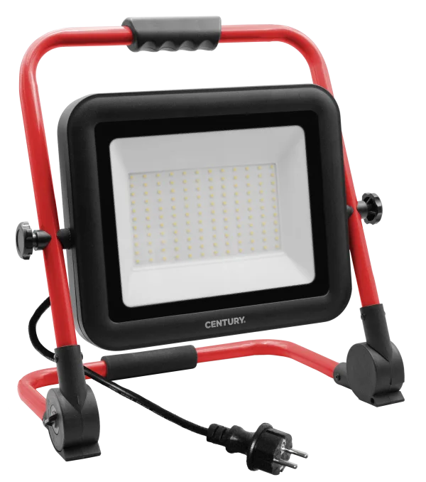 Century Italia Rework - projecteur portable - 39,5 x 26 x 43 cm - 100W LED inclus - IP65 - noir et rouge