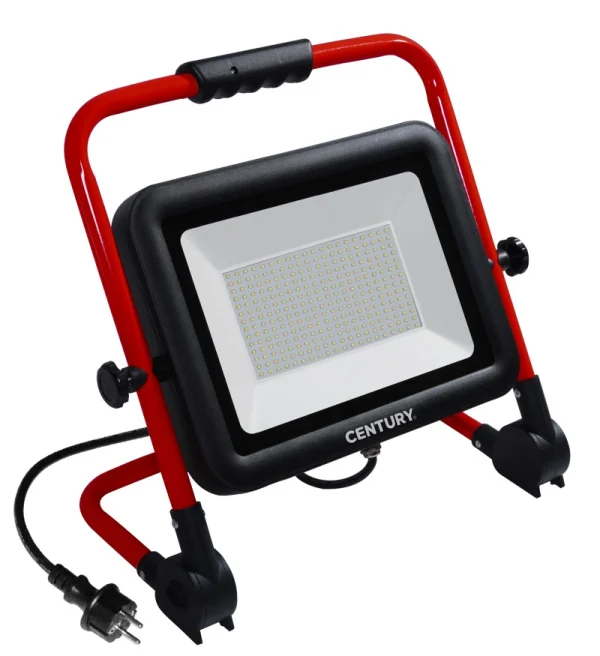 Century Italia Rework - projecteur portable - 47,5 x 44,5 x 7 cm - 200W LED inclus - IP65 - noir et rouge
