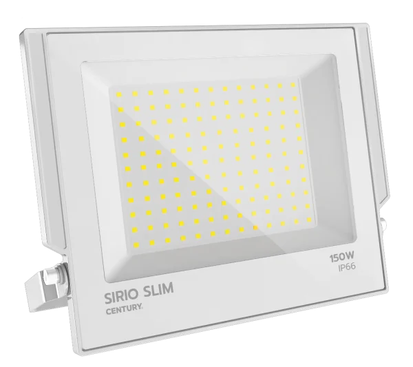 Century Italia Sirio Slim - projecteur - 36,6 x 3,4 x 30,3 cm - 150W LED inclus - 4000K - IP66 - blanc