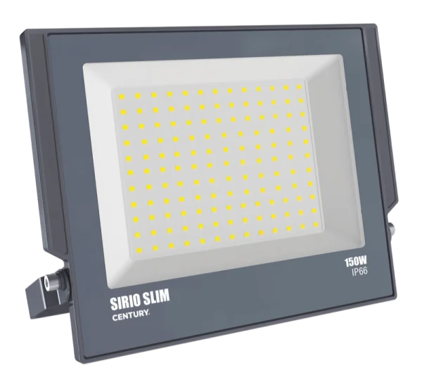 Century Italia Sirio Slim - projecteur - 36,6 x 3,4 x 30,3 cm - 150W LED inclus - 4000K - IP66 - gris