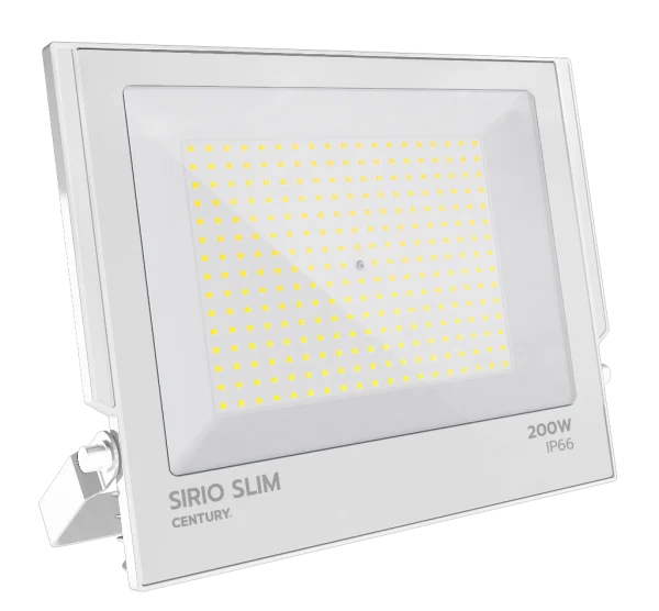 Century Italia Sirio Slim - projecteur - 36,6 x 3,4 x 30,3 cm - 200W LED inclus - 4000K - IP66 - blanc
