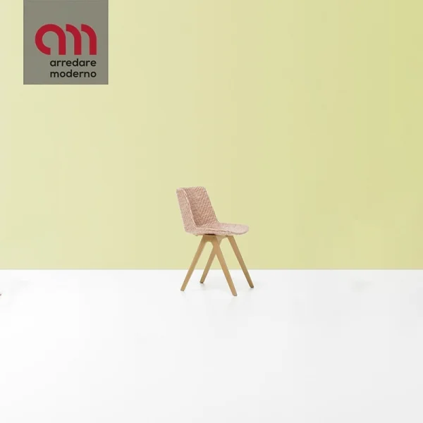 Chaise Aiku Soft MDF Italia 4 pieds en bois