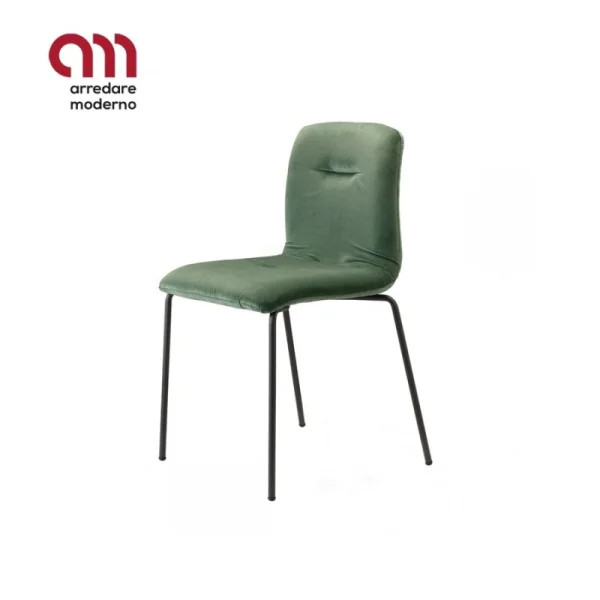 Chaise Alice pop Scab effet laiton satiné
