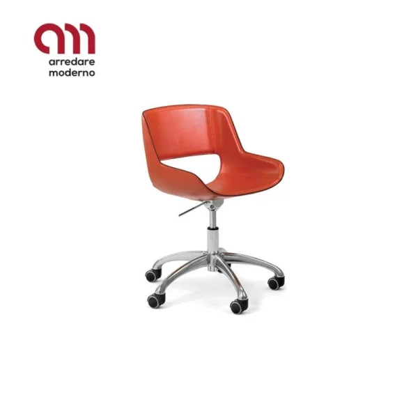 Chaise de Bureau Amaranta Enrico Pellizzoni à roulettes
