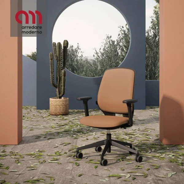 Chaise Key Smart Kastel avec accoudoirs et support lombaire