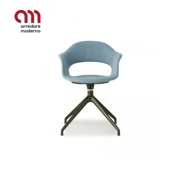 Chaise Lady B Pop Scab avec piédestal pivotant