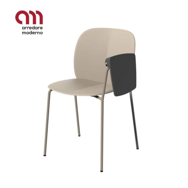 Chaise Mentha Scab avec tablette écritoire