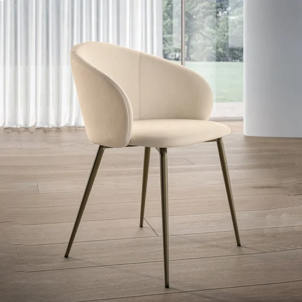 Chaise Rebecca Bontempi Casa avec accoudoirs