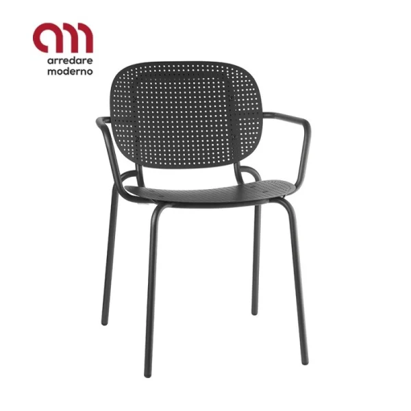 Chaise Si-Si Dots Scab Design avec accoudoirs