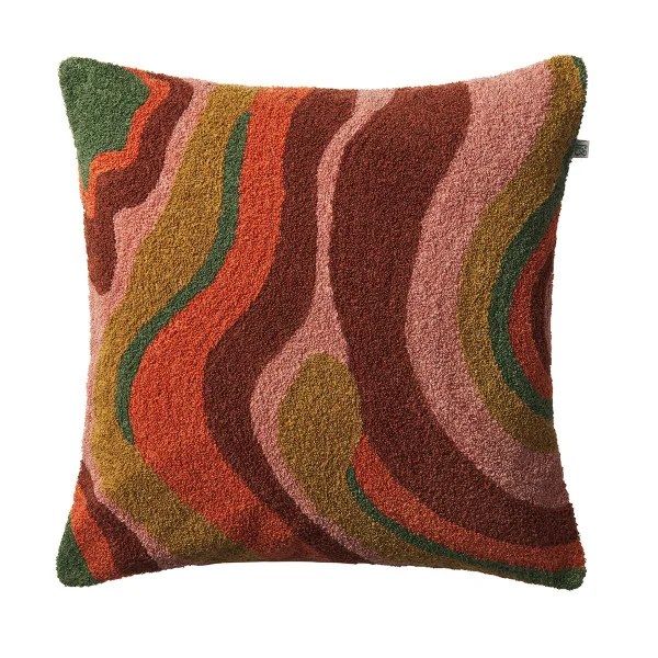 Chhatwal & Jonsson Housse de coussin Sagar 50x50 cm Apricot orange-rose