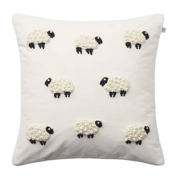 Chhatwal & Jonsson Housse de coussin Sheep 50x50 cm Ivoire