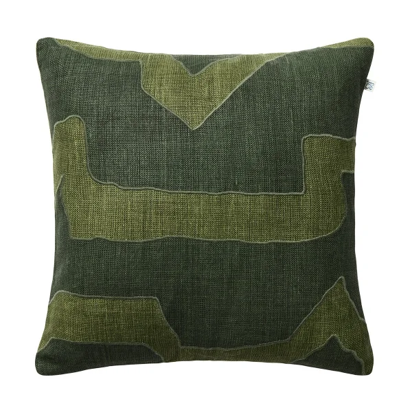 Chhatwal & Jonsson Housse de coussin Sikkim 50x50 cm Forest Green-Green