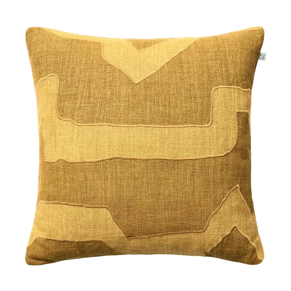 Chhatwal & Jonsson Housse de coussin Sikkim 50x50 cm Spicy Yellow-Masala Yellow