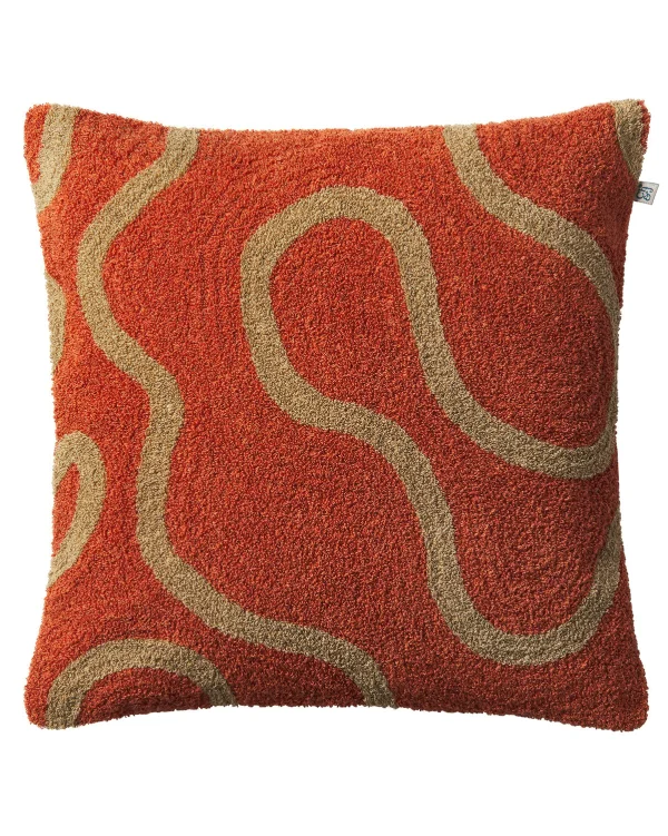 Chhatwal & Jonsson Housse de coussin Swati 50x50 cm Apricot orange-sand