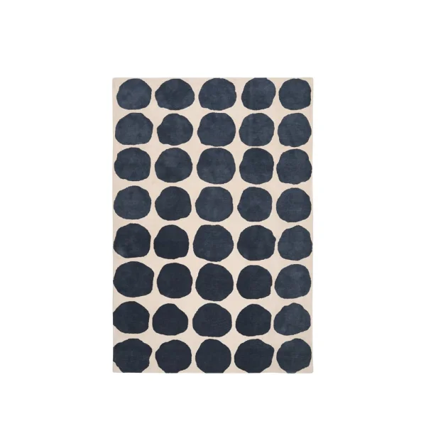 Chhatwal & Jonsson Tapis Big Dots light khaki/blue melange, 180x270 cm