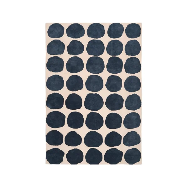 Chhatwal & Jonsson Tapis Big Dots light khaki/blue melange, 230x320 cm