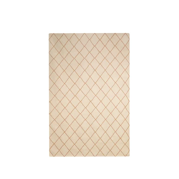 Chhatwal & Jonsson Tapis Diamond Off white/orange, 184x280 cm