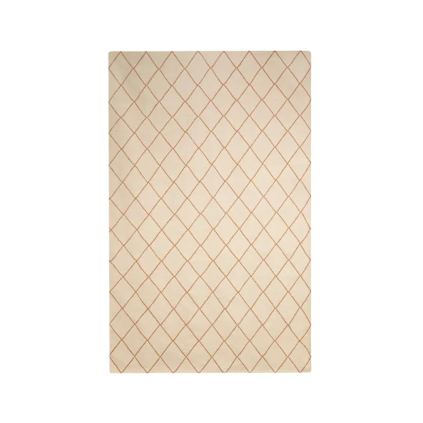 Chhatwal & Jonsson Tapis Diamond Off white/orange, 230x336 cm