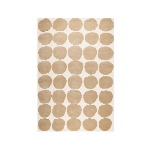 Chhatwal & Jonsson Tapis Dots light khaki/light beige, 180x270 cm