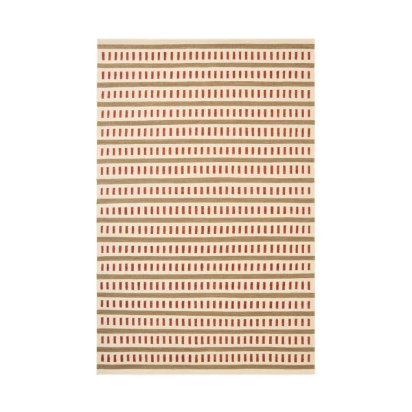 Chhatwal & Jonsson Tapis en laine Ladakh Off white-beige-rust, 180x270 cm