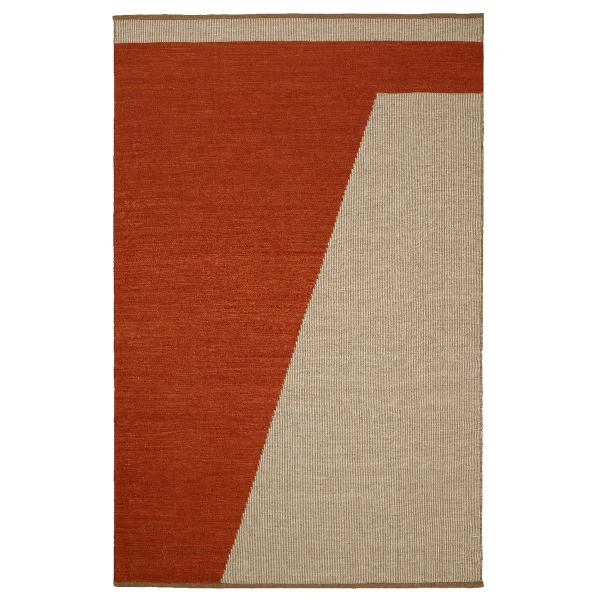 Chhatwal & Jonsson Tapis en laine Una 180x270cm Rust-beige-Blanc cassé