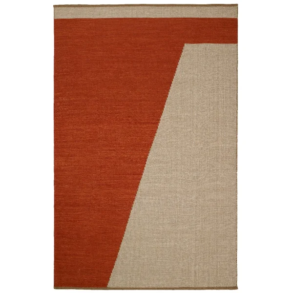 Chhatwal & Jonsson Tapis en laine Una 230x320cm Rust-beige-Blanc cassé