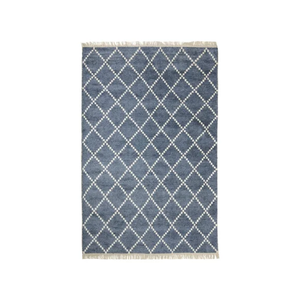 Chhatwal & Jonsson Tapis Kochi blue melange/offwhite, 180x270 cm