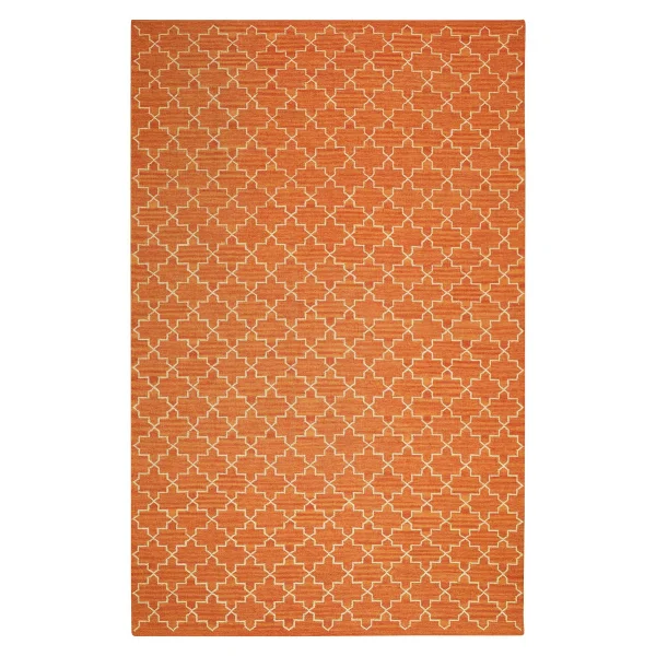 Chhatwal & Jonsson Tapis New Geometric 180 x 272 cm Mélange orange – blanc cassé