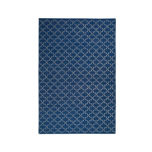 Chhatwal & Jonsson Tapis New Geometric indigo melange/off white, 234x323 cm