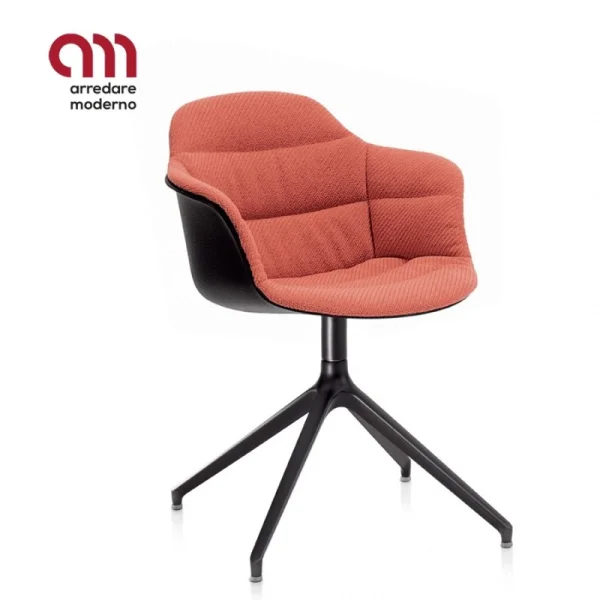 Chiase Mood Bontempi Casa pivotante en aluminium avec accoudoirs