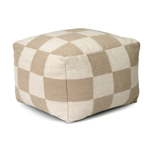 Classic Collection Pouf Square 50x50 cm Blanc-naturel