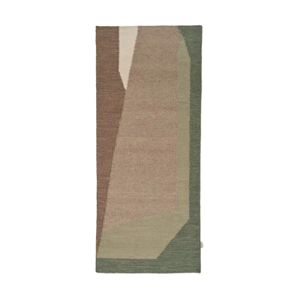 Classic Collection Tapis de couloir Levels Green, 80x200 cm