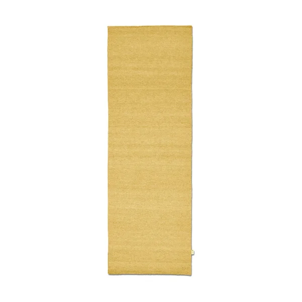 Classic Collection Tapis de couloir Plain Yellow, 80x250 cm
