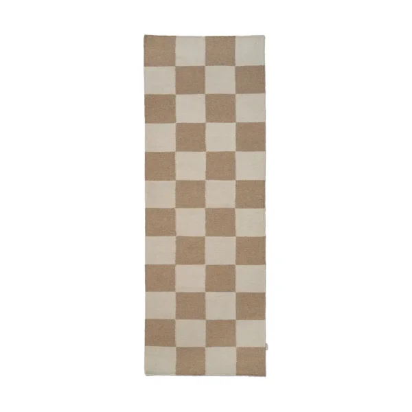 Classic Collection Tapis de couloir Square Blanc-naturel, 80x200 cm