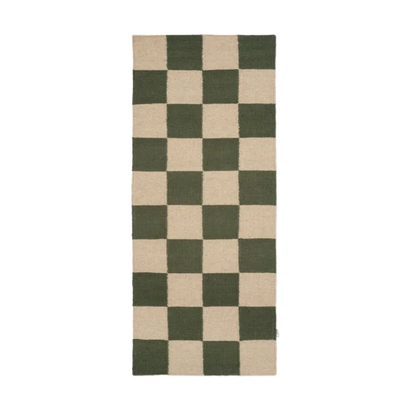 Classic Collection Tapis de couloir Square Green-naturel, 80x200 cm
