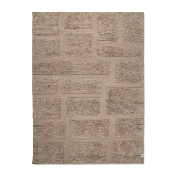 Classic Collection Tapis en laine Bricks 170x230 cm Beige