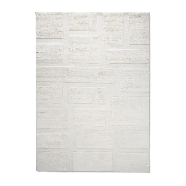 Classic Collection Tapis en laine Bricks 170x230 cm Ivoire