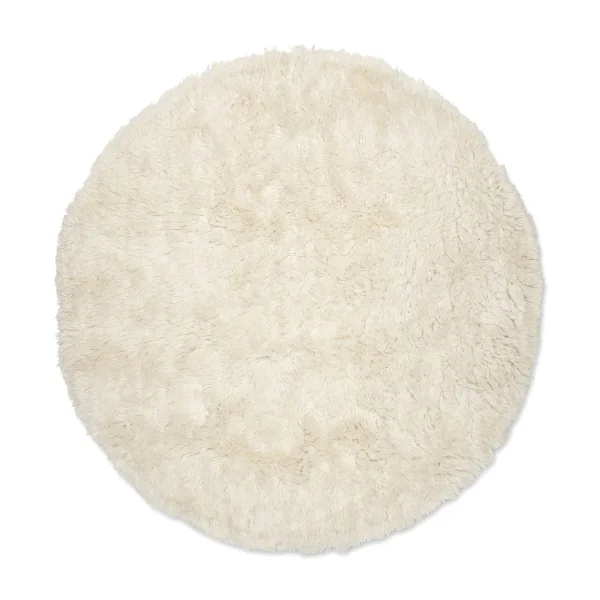 Classic Collection Tapis en laine Cloudy Ø160 cm Blanc nature