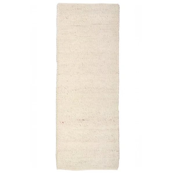 Classic Collection Tapis en laine Merino 80 x 250cm Blanc