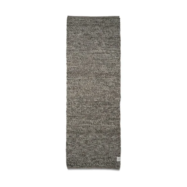 Classic Collection Tapis en laine Merino 80 x 250cm Gris