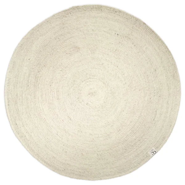 Classic Collection Tapis en laine rond Merino Ø160 cm Blanc