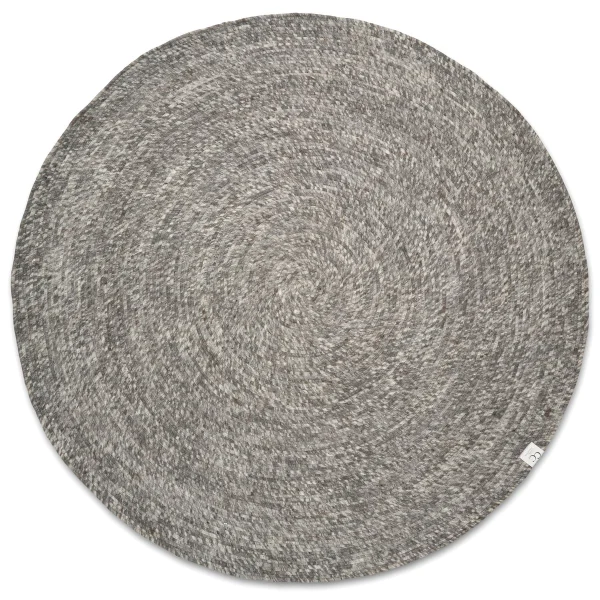 Classic Collection Tapis en laine rond Merino Ø160 cm Gris