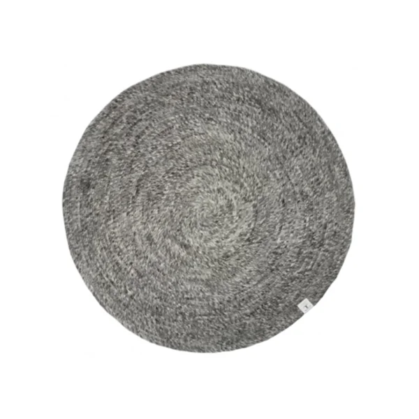 Classic Collection Tapis Merino rond granite, 160 cm