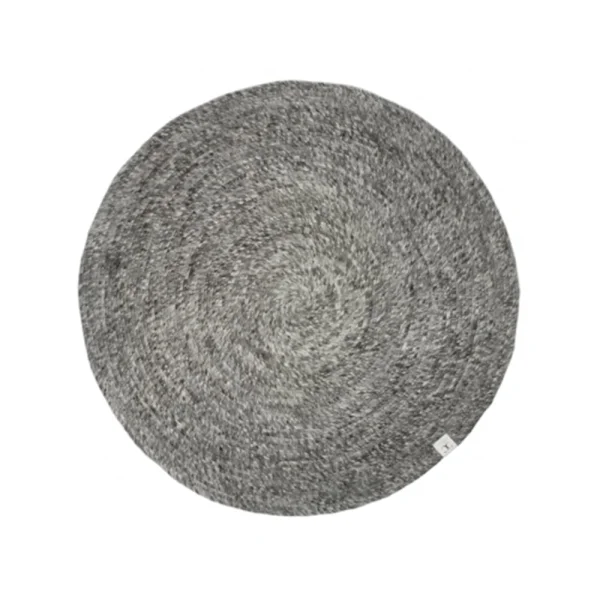 Classic Collection Tapis Merino rond granite, 200 cm