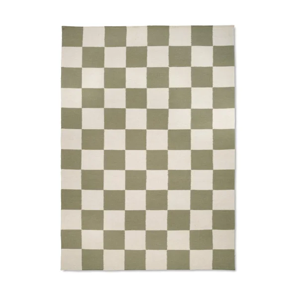 Classic Collection Tapis Squares White-green, 300x400 cm
