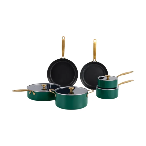 Combekk Batterie de cuisine Combekk Element, 10 pièces Holly Green