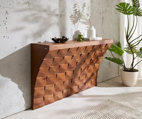 Console Eremos 120x35 cm acacia brun