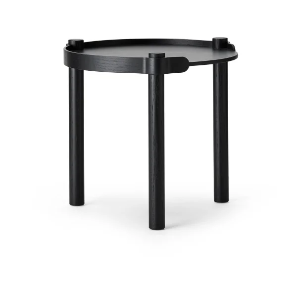 Cooee Design Table Woody Ø45 cm Chêne teinté noir