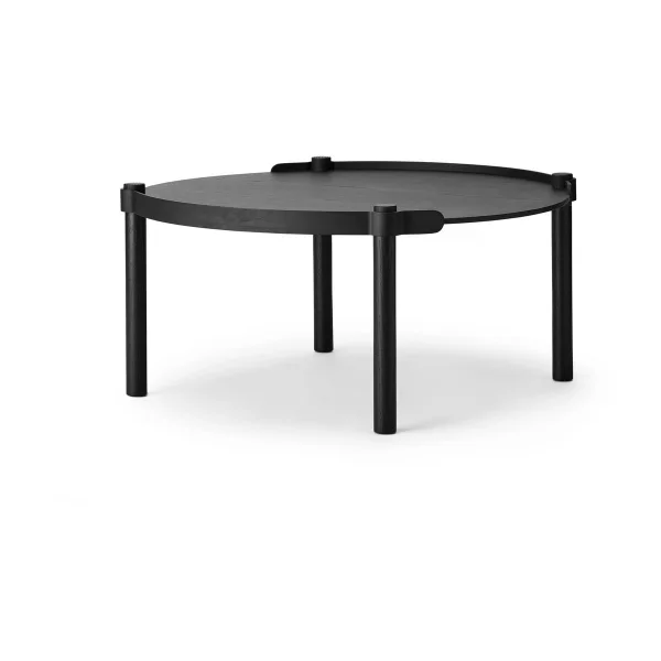 Cooee Design Table Woody Ø80 cm Chêne teinté noir