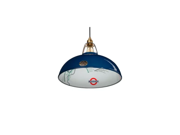 Coolicon - Grande suspension design 1933, Ø 40 cm, bleu